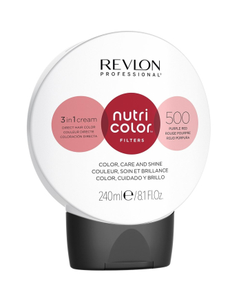 Revlon Professional Nutri Color Filters - Прямой краситель без аммиака, оттенок 500 Фиолетово-Красный, 240 мл - hairs-russia.ru